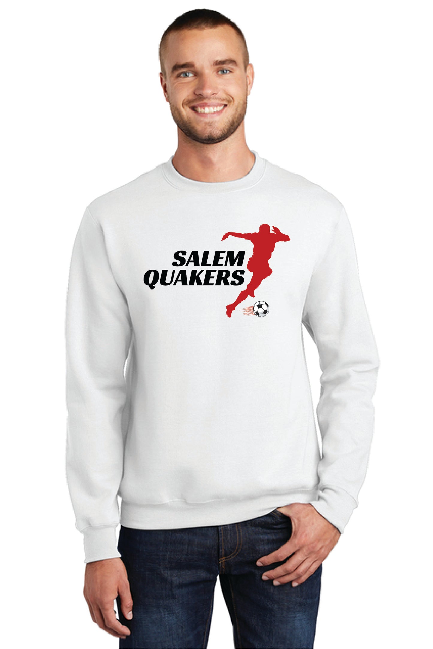SALEM QUAKERS SOCCER Port & Company® Core Fleece Crewneck Sweatshirt 19