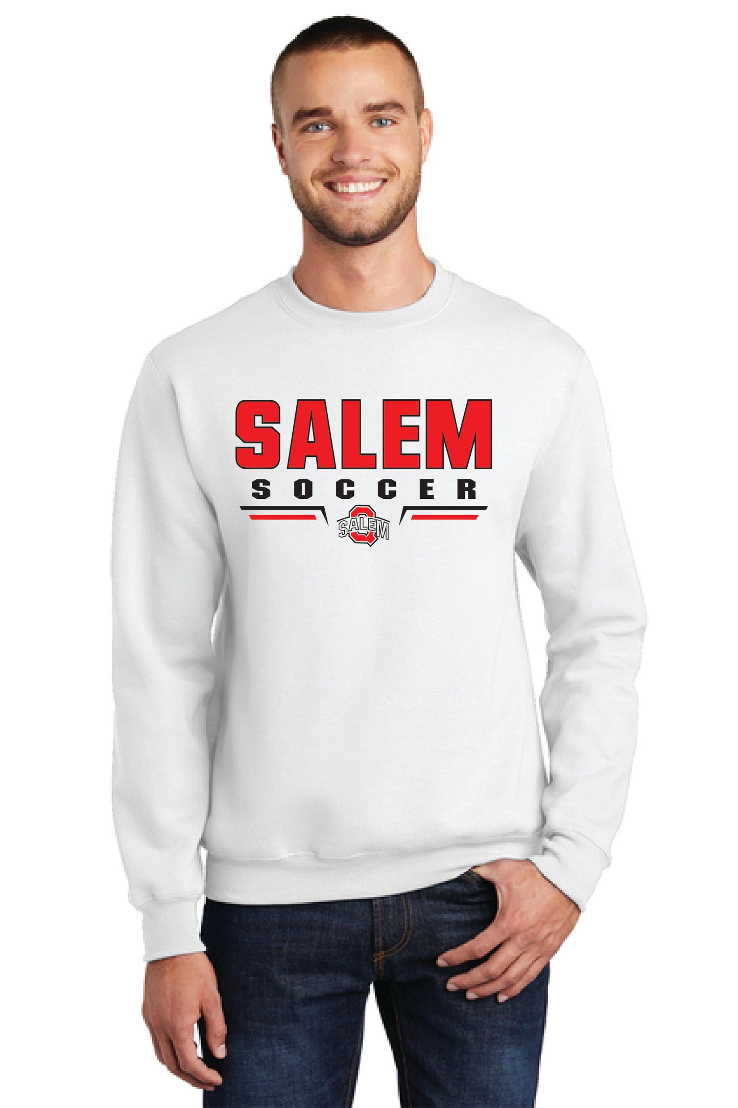 SALEM QUAKERS SOCCER Port & Company® Core Fleece Crewneck Sweatshirt 1