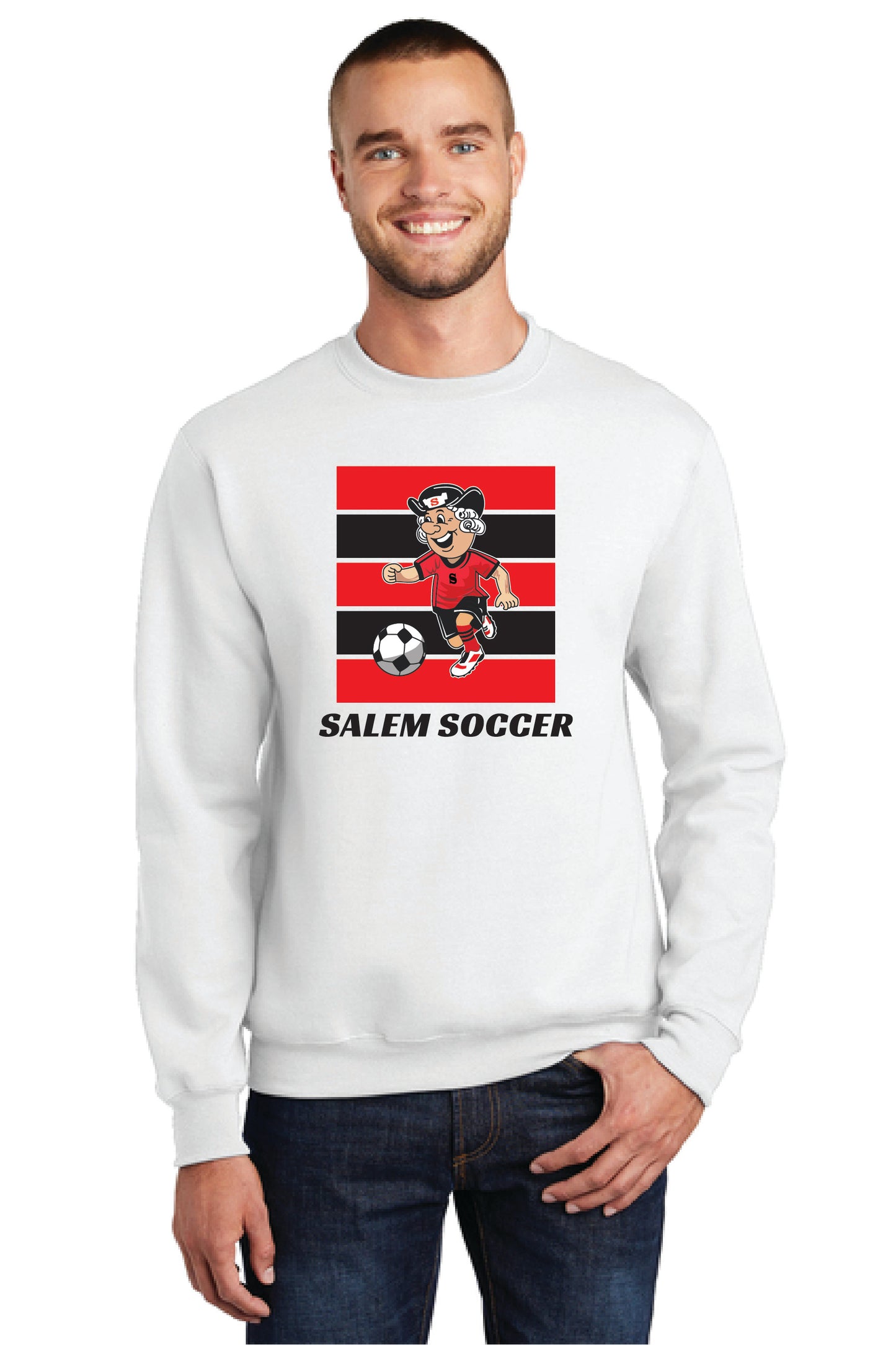 SALEM QUAKERS SOCCER Port & Company® Core Fleece Crewneck Sweatshirt 17