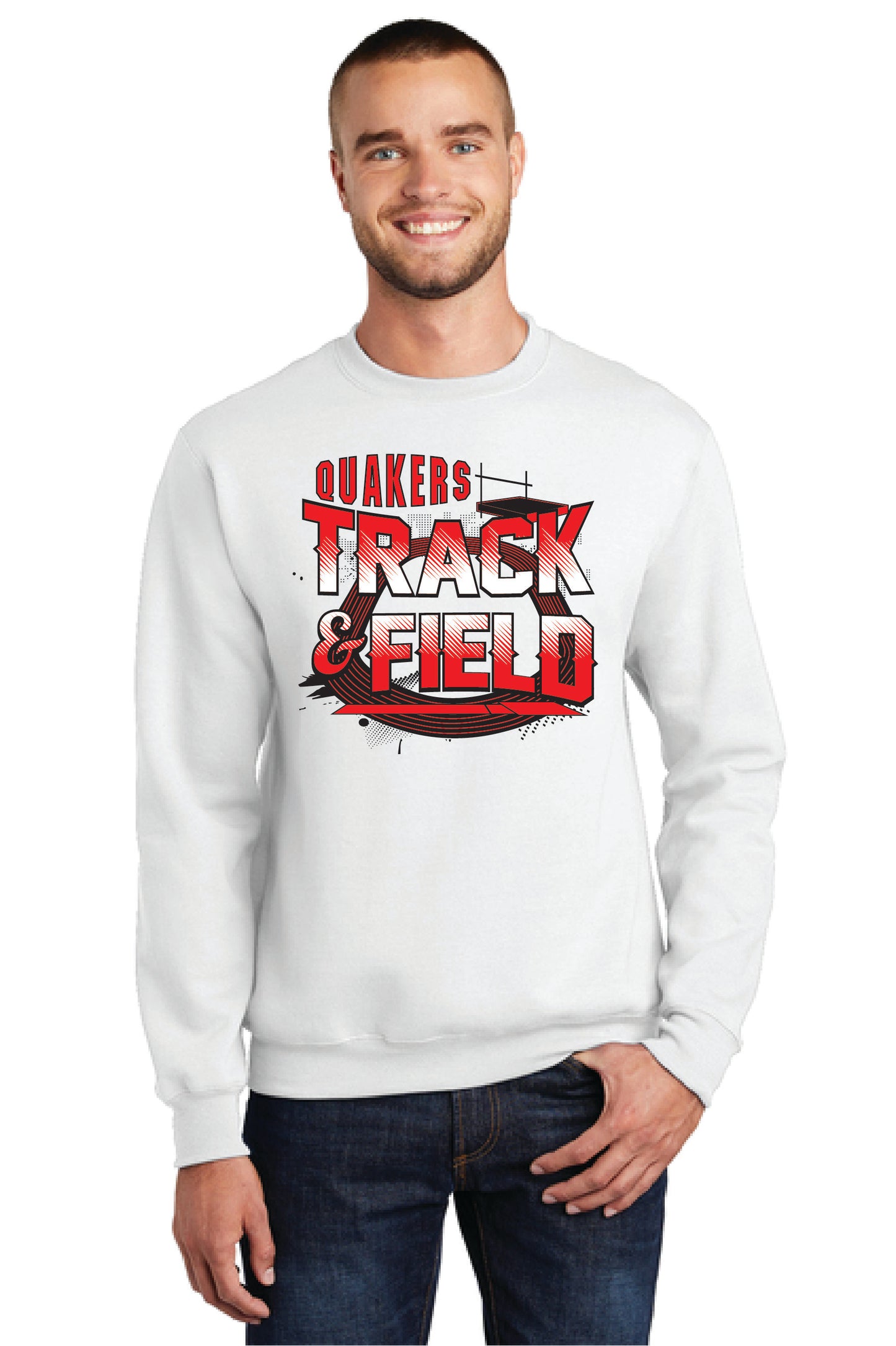 SALEM QUAKERS TRACK AND FIELD PC78 Port & Company® Core Fleece Crewneck Sweatshirt 10