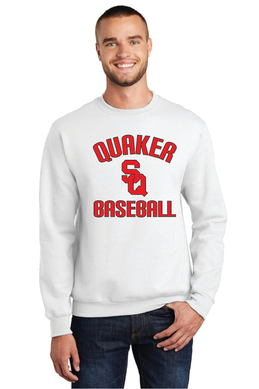 QUAKER BASEBALL PC78 Port & Company® Core Fleece Crewneck Sweatshirt 6
