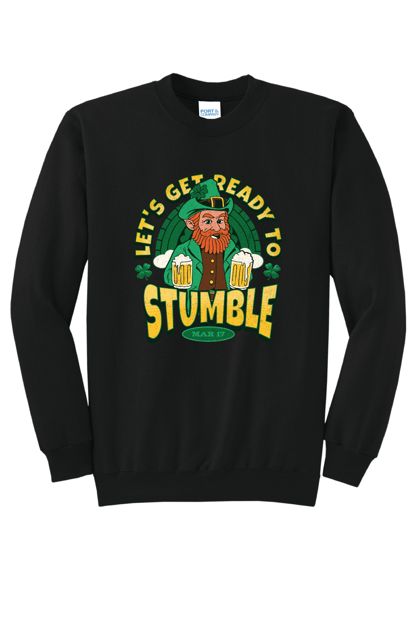 LETS GET READY TO STUMBLE PC78 Port & Company® Core Fleece Crewneck Sweatshirt 6
