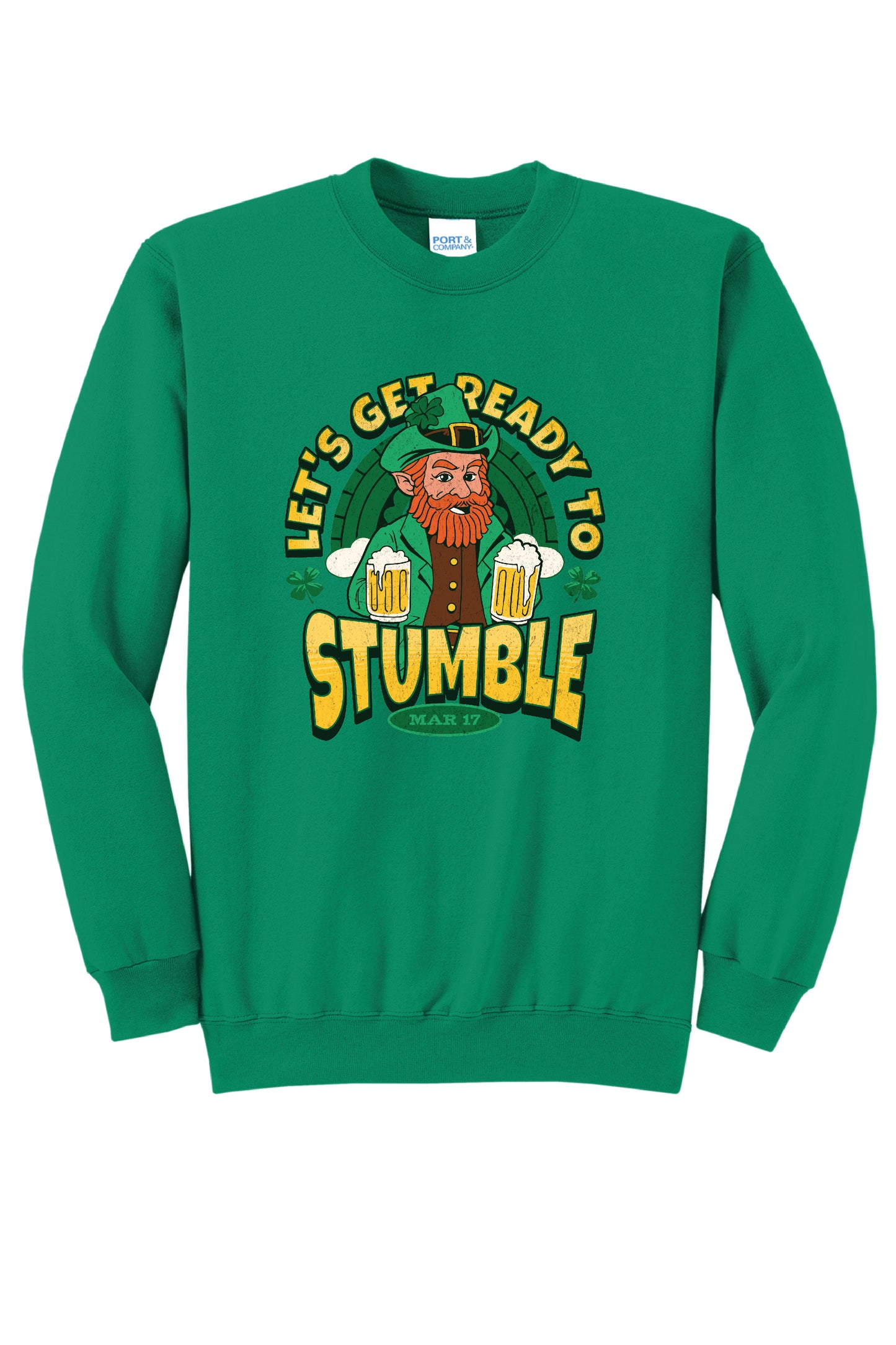 LETS GET READY TO STUMBLE PC78 Port & Company® Core Fleece Crewneck Sweatshirt 6
