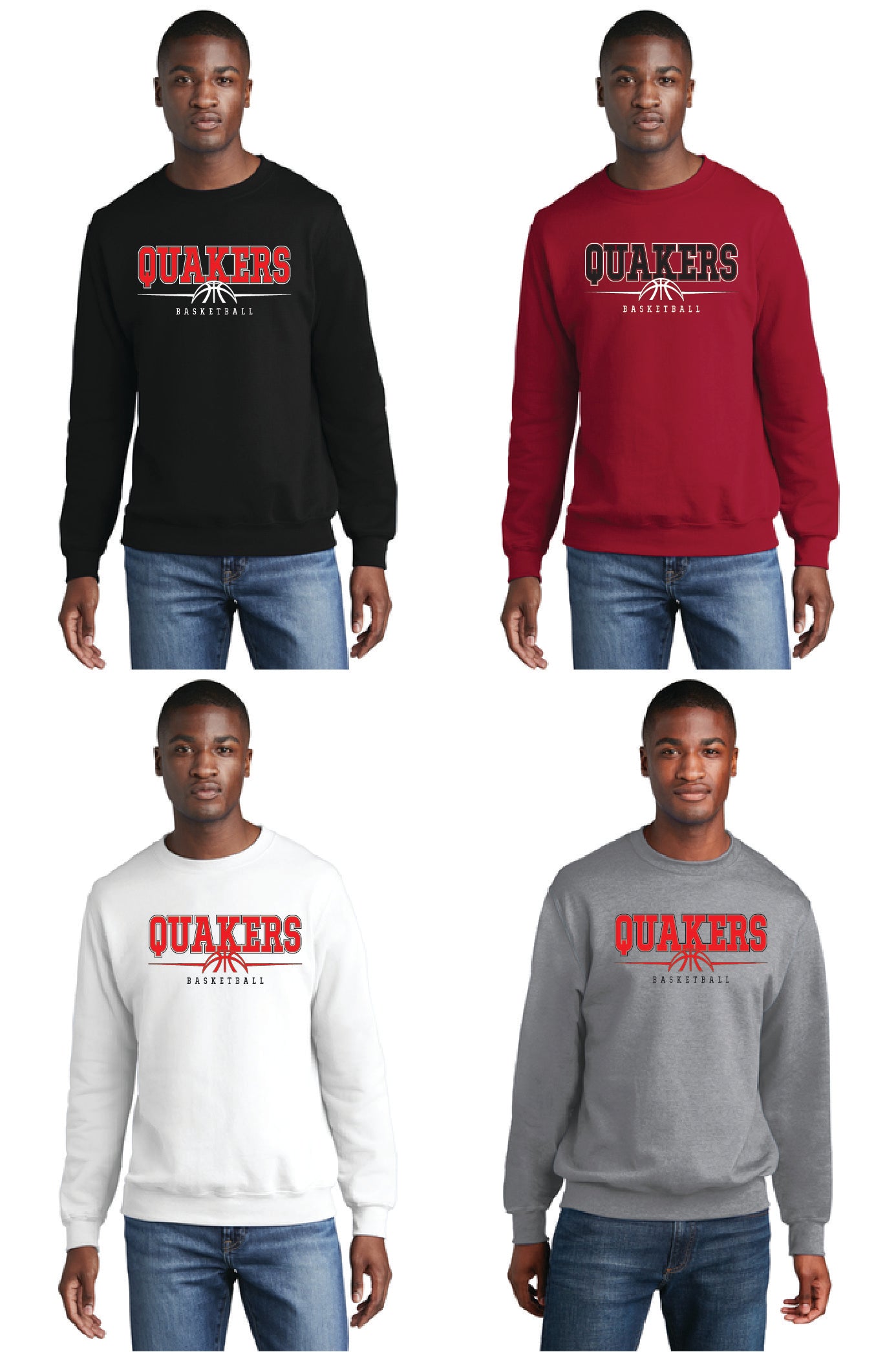 SALEM QUAKERS BASKETBALL PC78 Port & Company® Core Fleece Crewneck Sweatshirt 1