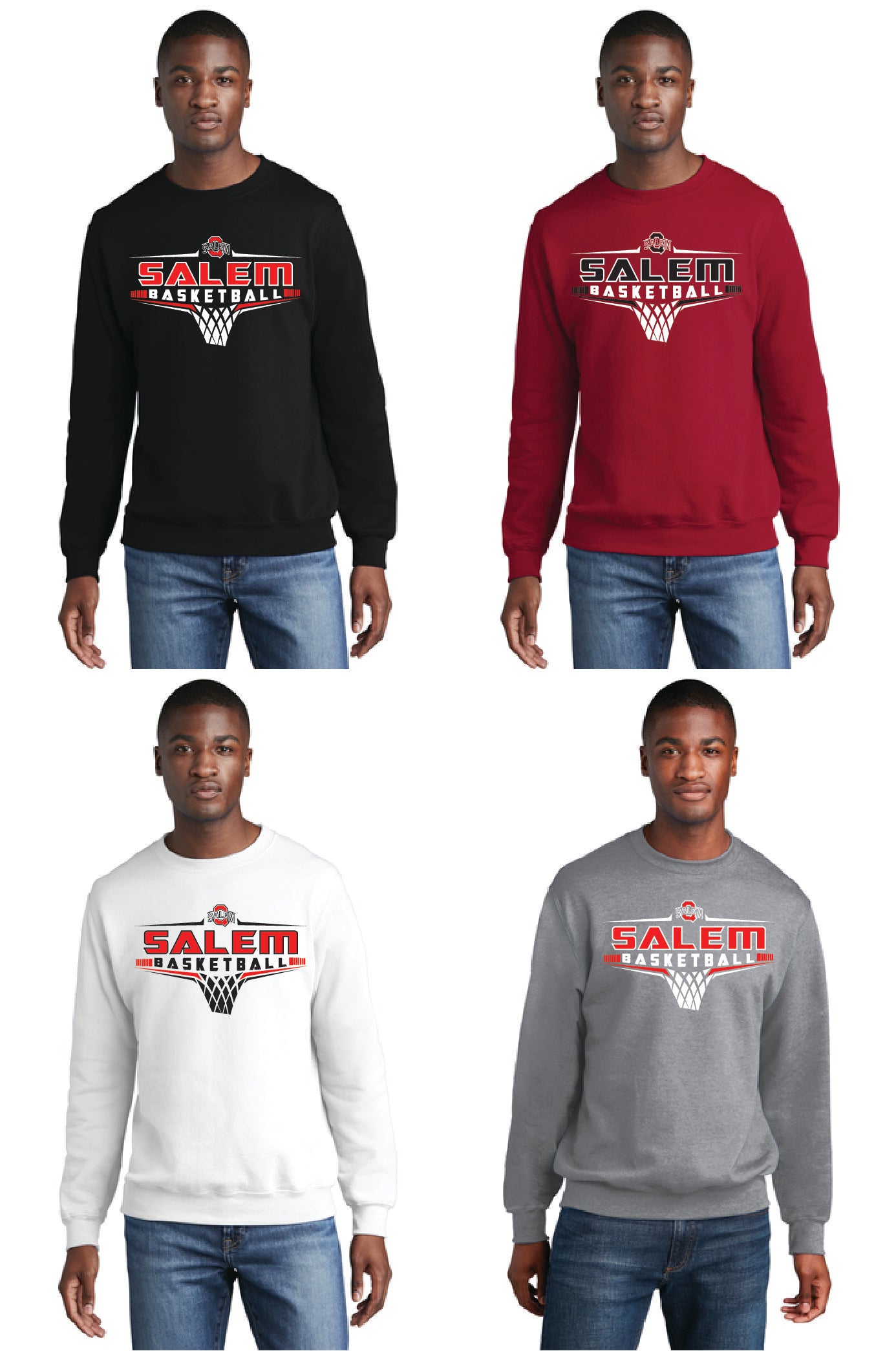 SALEM QUAKERS BASKETBALL PC78 Port & Company® Core Fleece Crewneck Sweatshirt 4