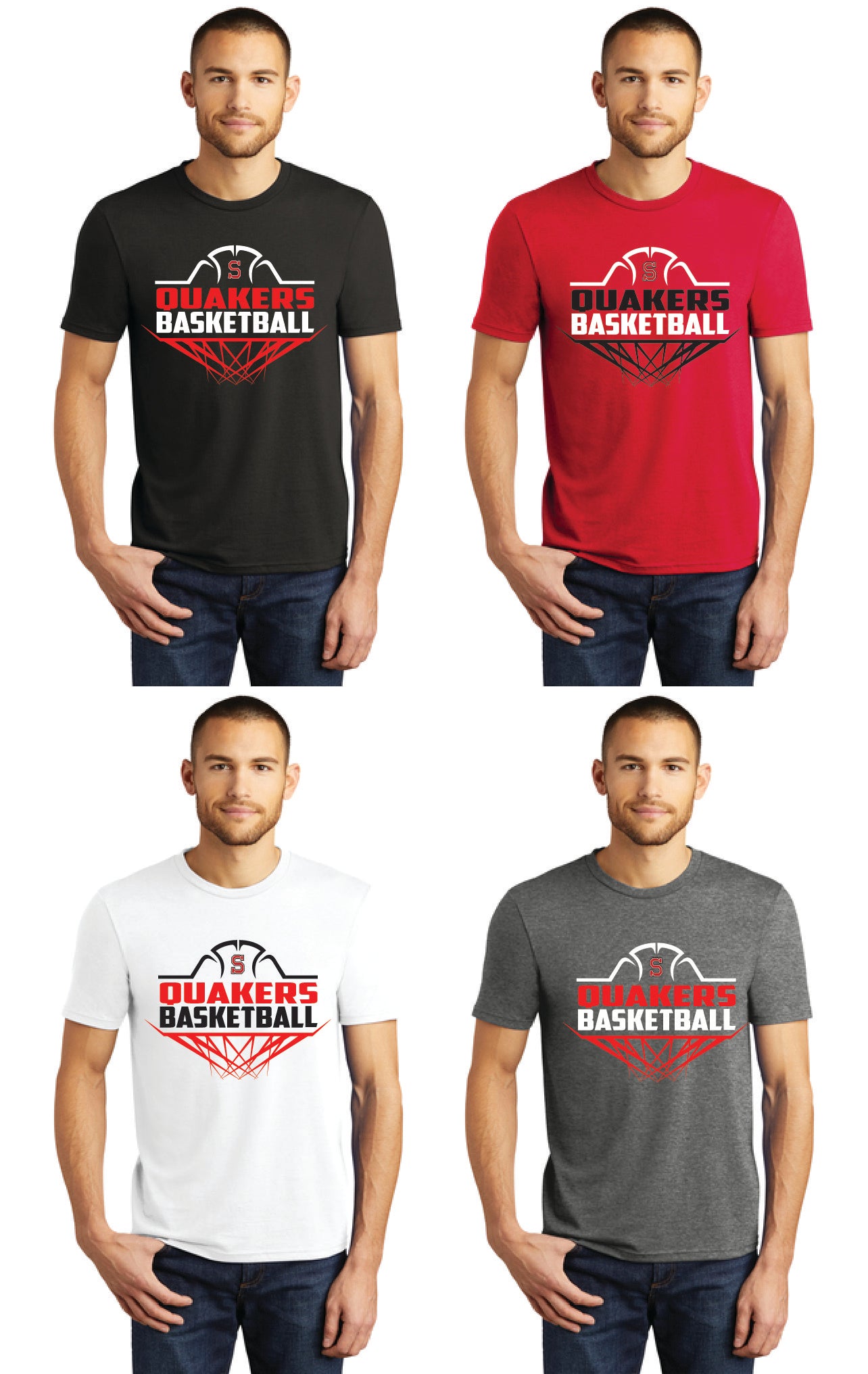Salem Quakers Basketball DM130 District ® Perfect Tri ® Tee 5