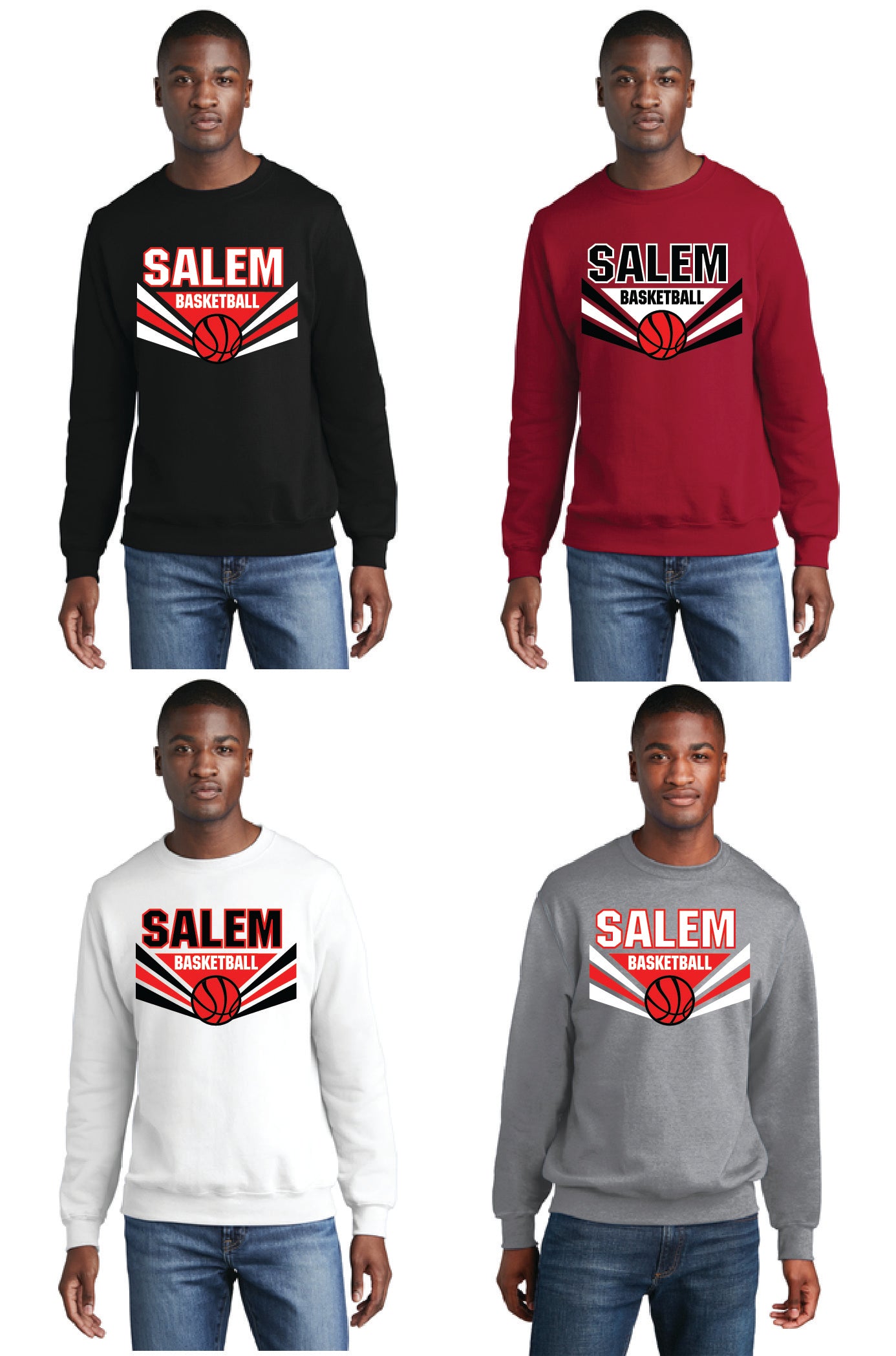 SALEM QUAKERS BASKETBALL PC78 Port & Company® Core Fleece Crewneck Sweatshirt 6