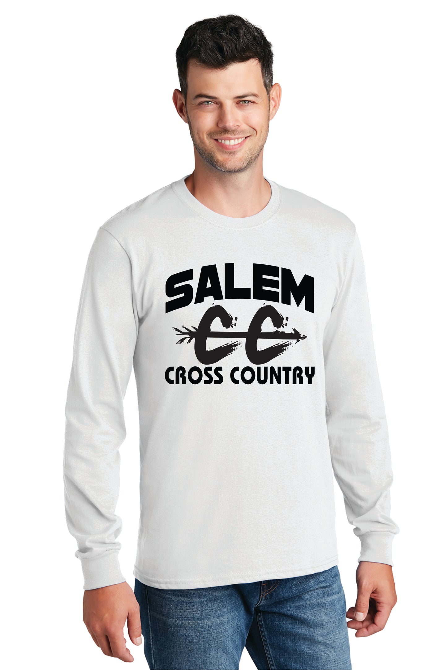 SALEM QUAKERS CROSS COUNTRY Gildan Softstyle® Long Sleeve T-Shirt 1