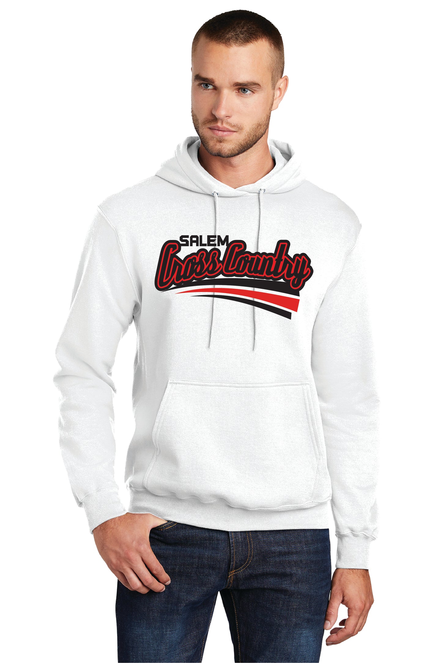 SALEM QUAKERS CROSS COUNTRY PC78H Port & Company® Core Fleece Pullover Hooded Sweatshirt 3