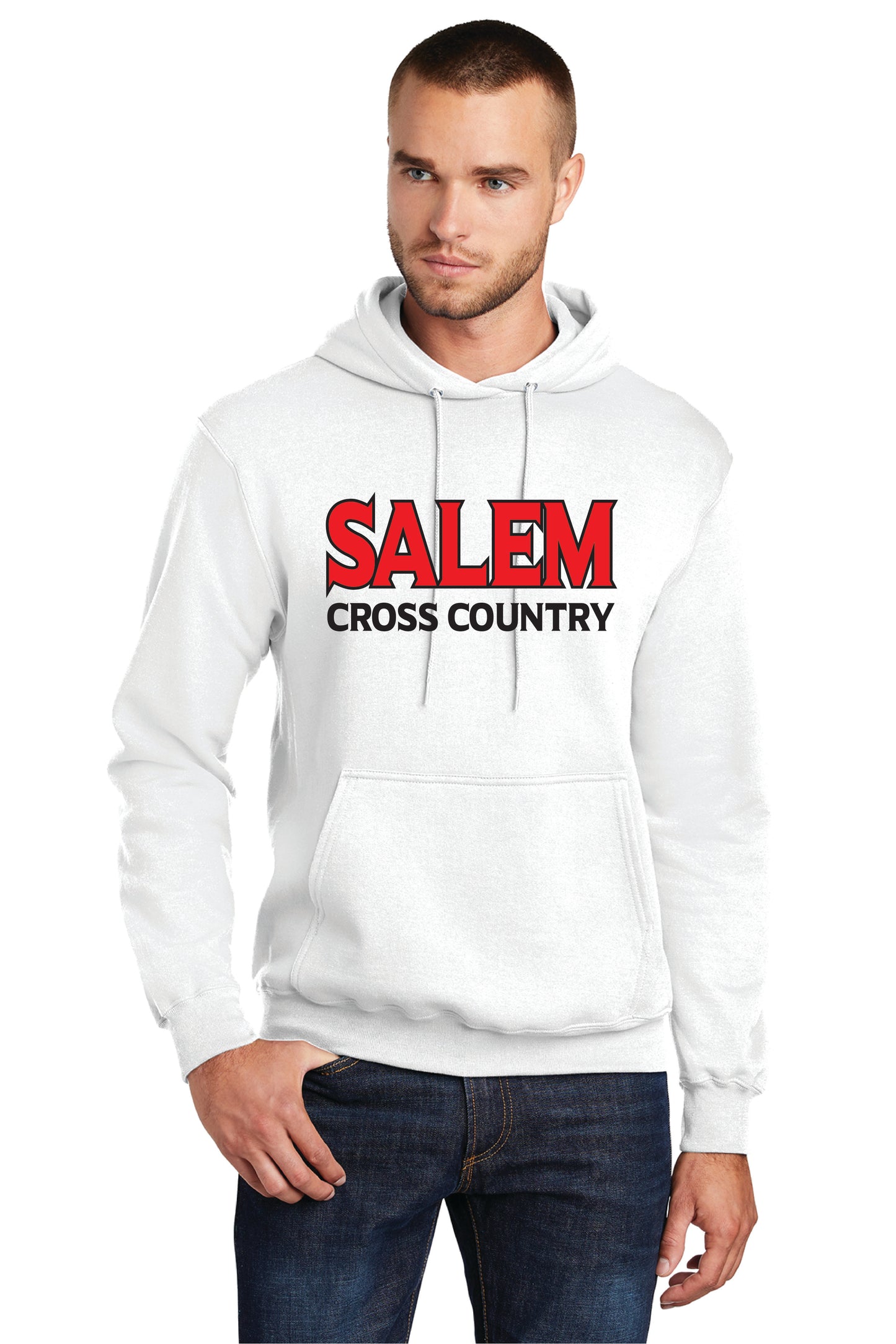 SALEM QUAKERS CROSS COUNTRY PC78H Port & Company® Core Fleece Pullover Hooded Sweatshirt 2