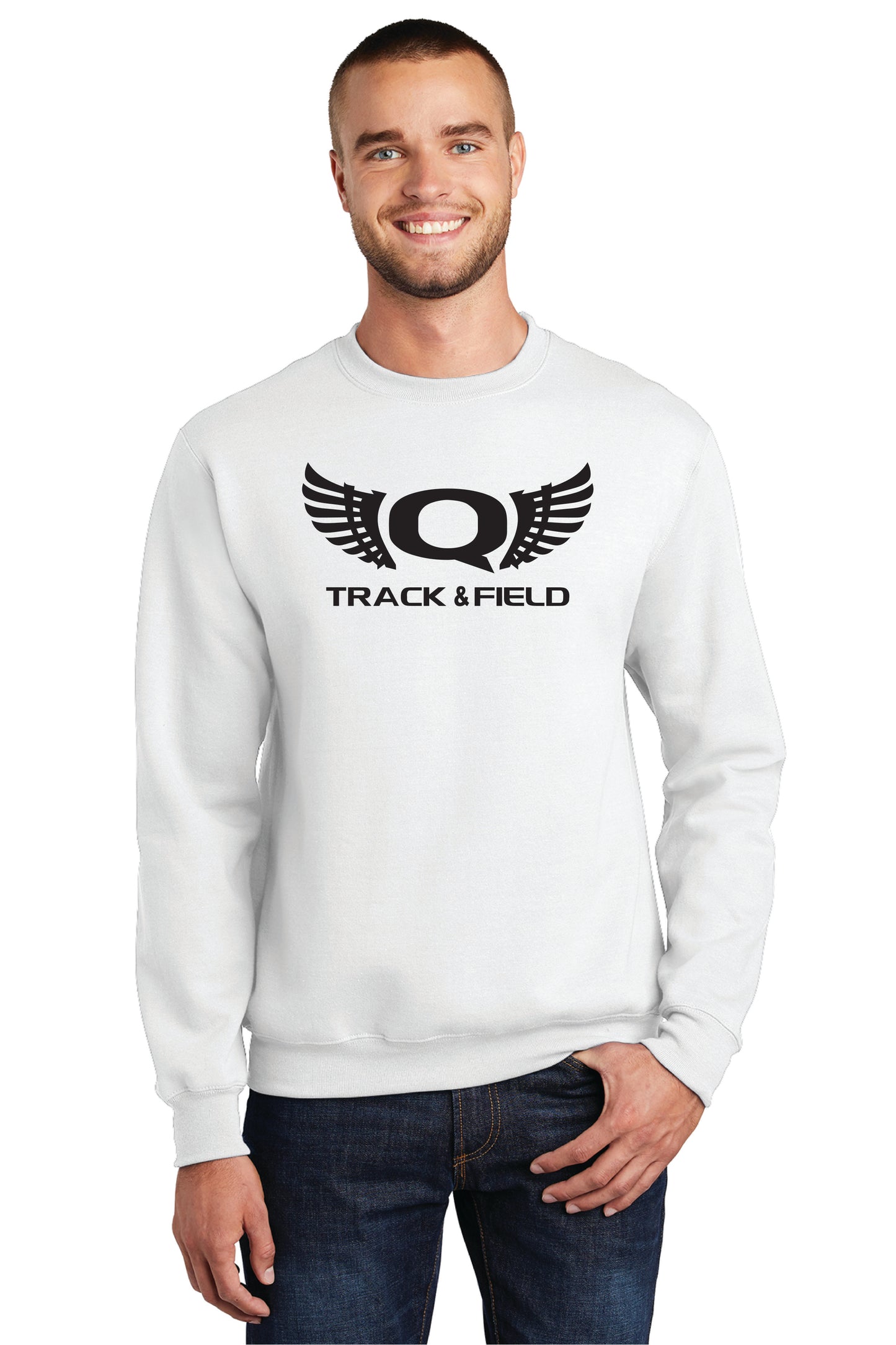 SALEM QUAKERS TRACK AND FIELD PC78 Port & Company® Core Fleece Crewneck Sweatshirt 1