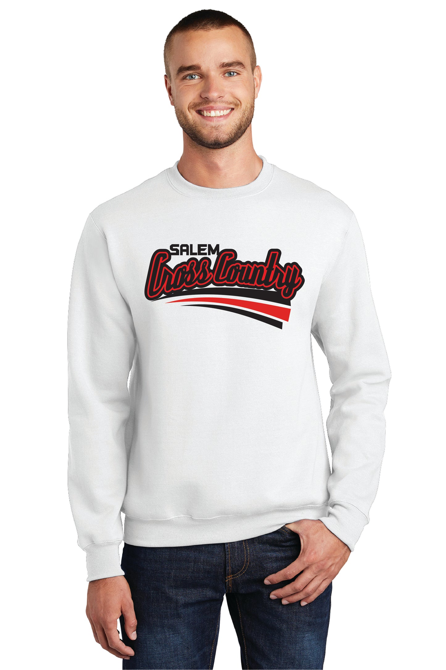 SALEM QUAKERS CROSS COUNTRY PC78 Port & Company® Core Fleece Crewneck Sweatshirt 3