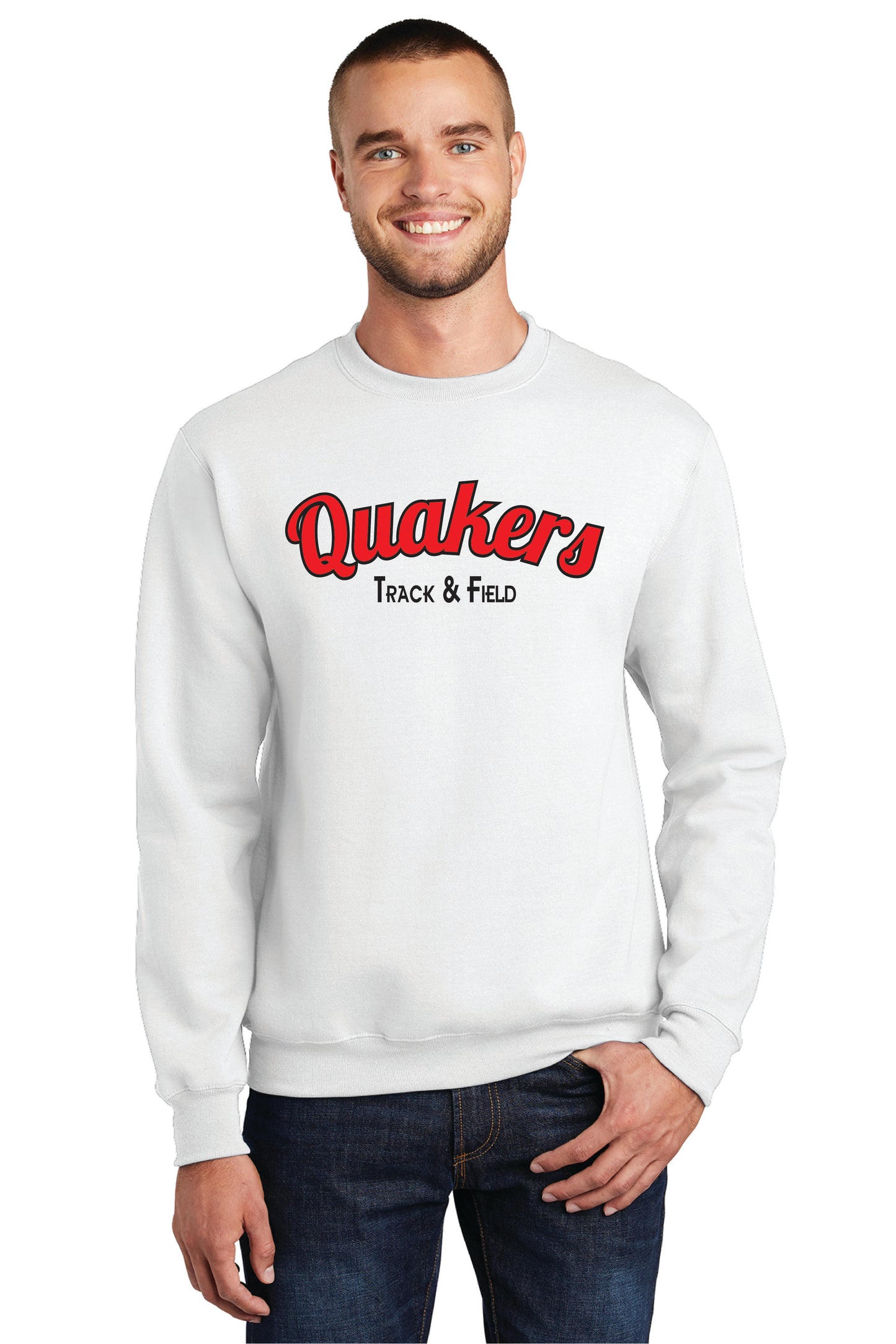 SALEM QUAKERS TRACK AND FIELD PC78 Port & Company® Core Fleece Crewneck Sweatshirt 2