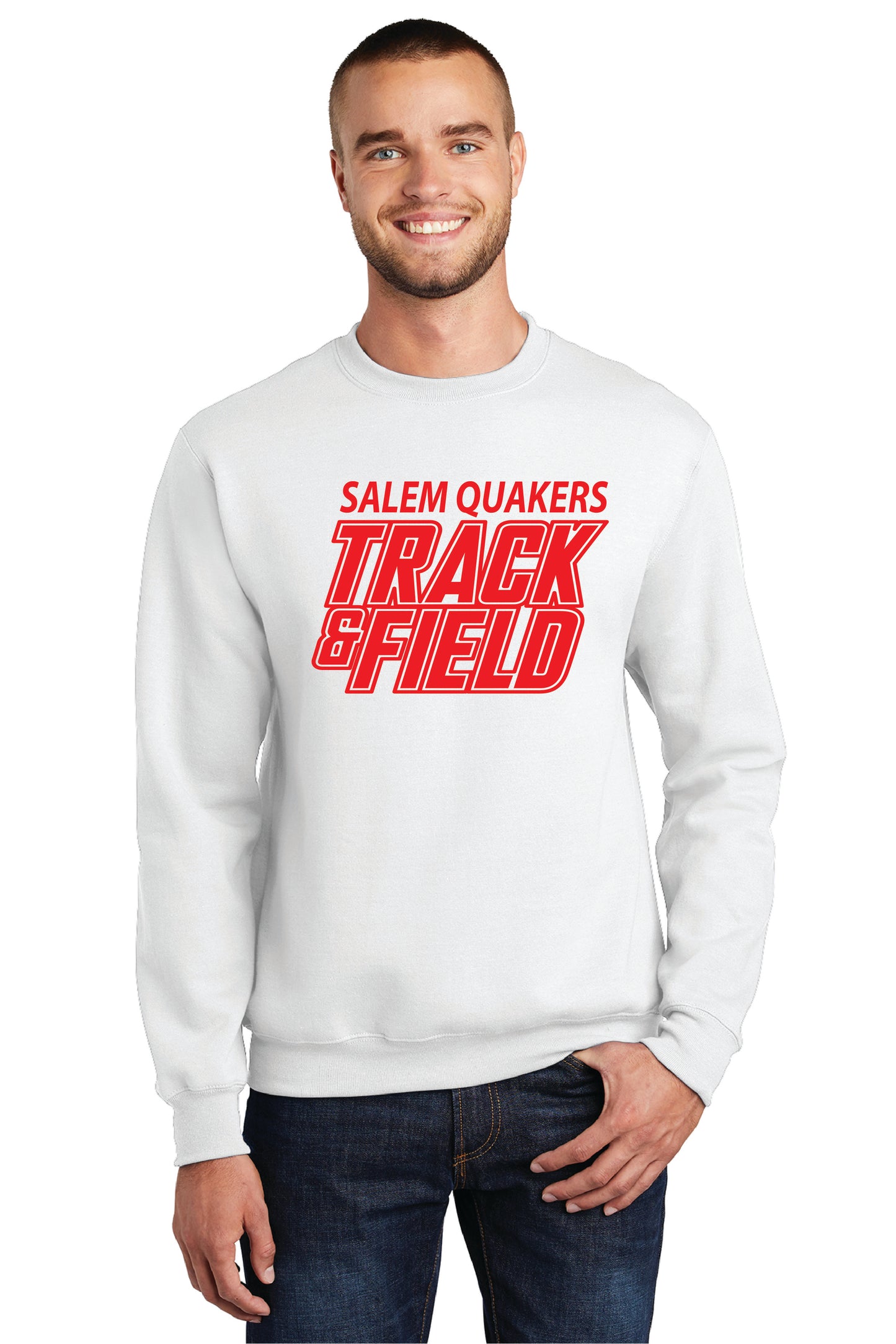 SALEM QUAKERS TRACK AND FIELD PC78 Port & Company® Core Fleece Crewneck Sweatshirt 4