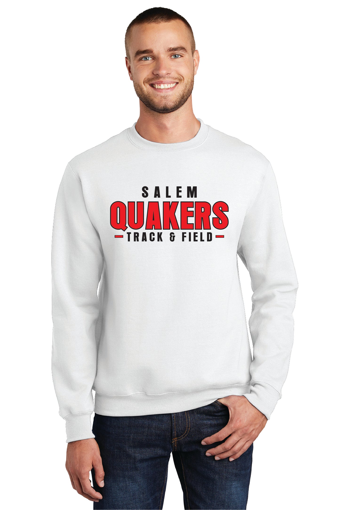 SALEM QUAKERS TRACK AND FIELD PC78 Port & Company® Core Fleece Crewneck Sweatshirt 3