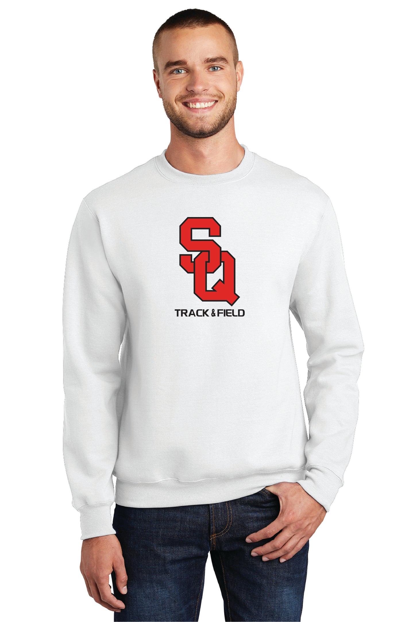 SALEM QUAKERS TRACK AND FIELD PC78 Port & Company® Core Fleece Crewneck Sweatshirt 5