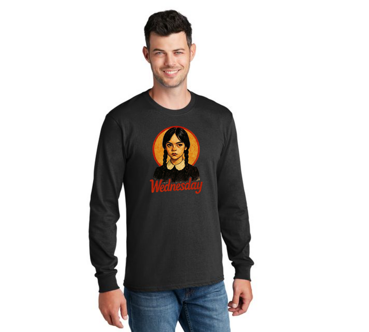 HALLOWEEN PC55LS Port & Company® Long Sleeve Core Cotton Tee HW-45