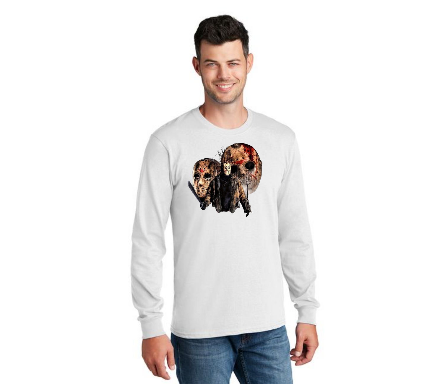HALLOWEEN PC55LS Port & Company® Long Sleeve Core Cotton Tee HW-46