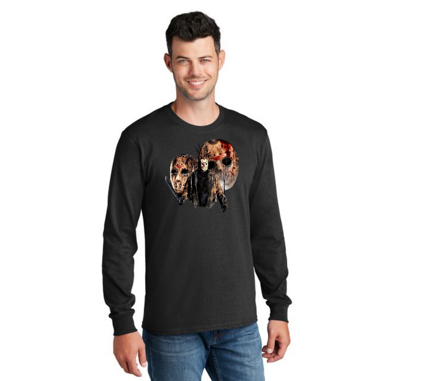 HALLOWEEN PC55LS Port & Company® Long Sleeve Core Cotton Tee HW-46