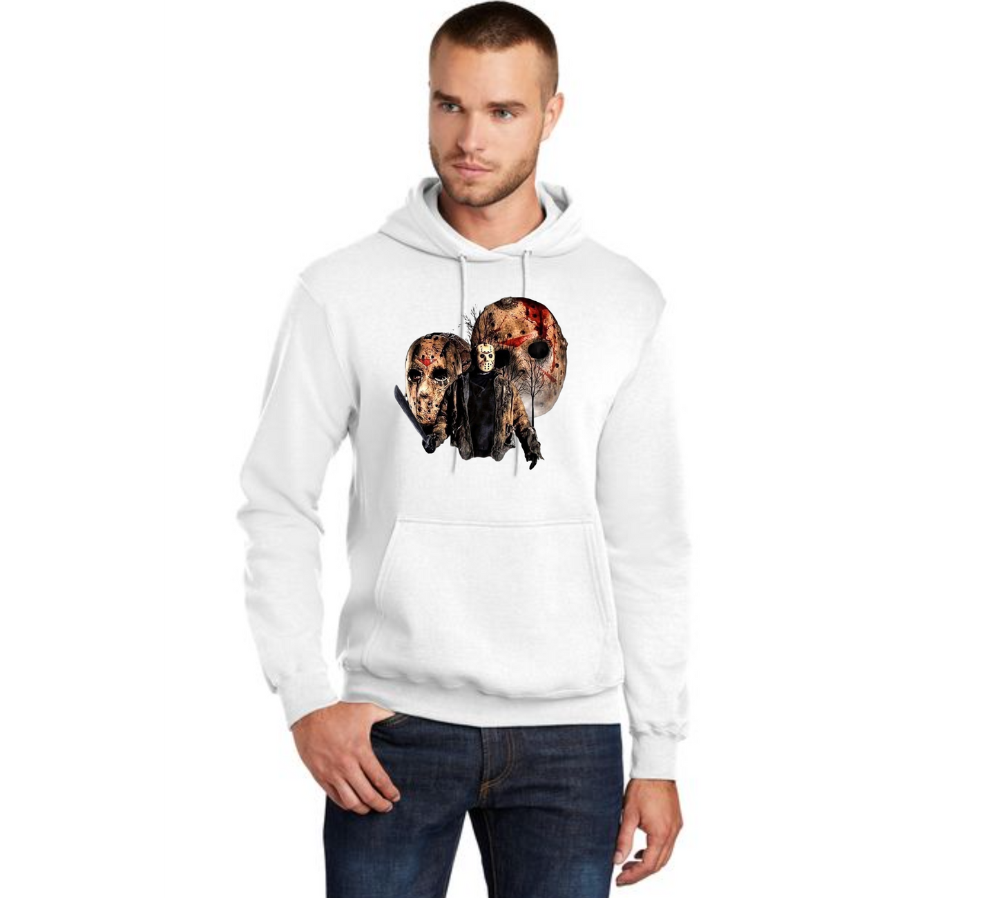 HALLOWEEN PC78H Port & Company® Core Fleece Pullover Hooded Sweatshirt HW-46