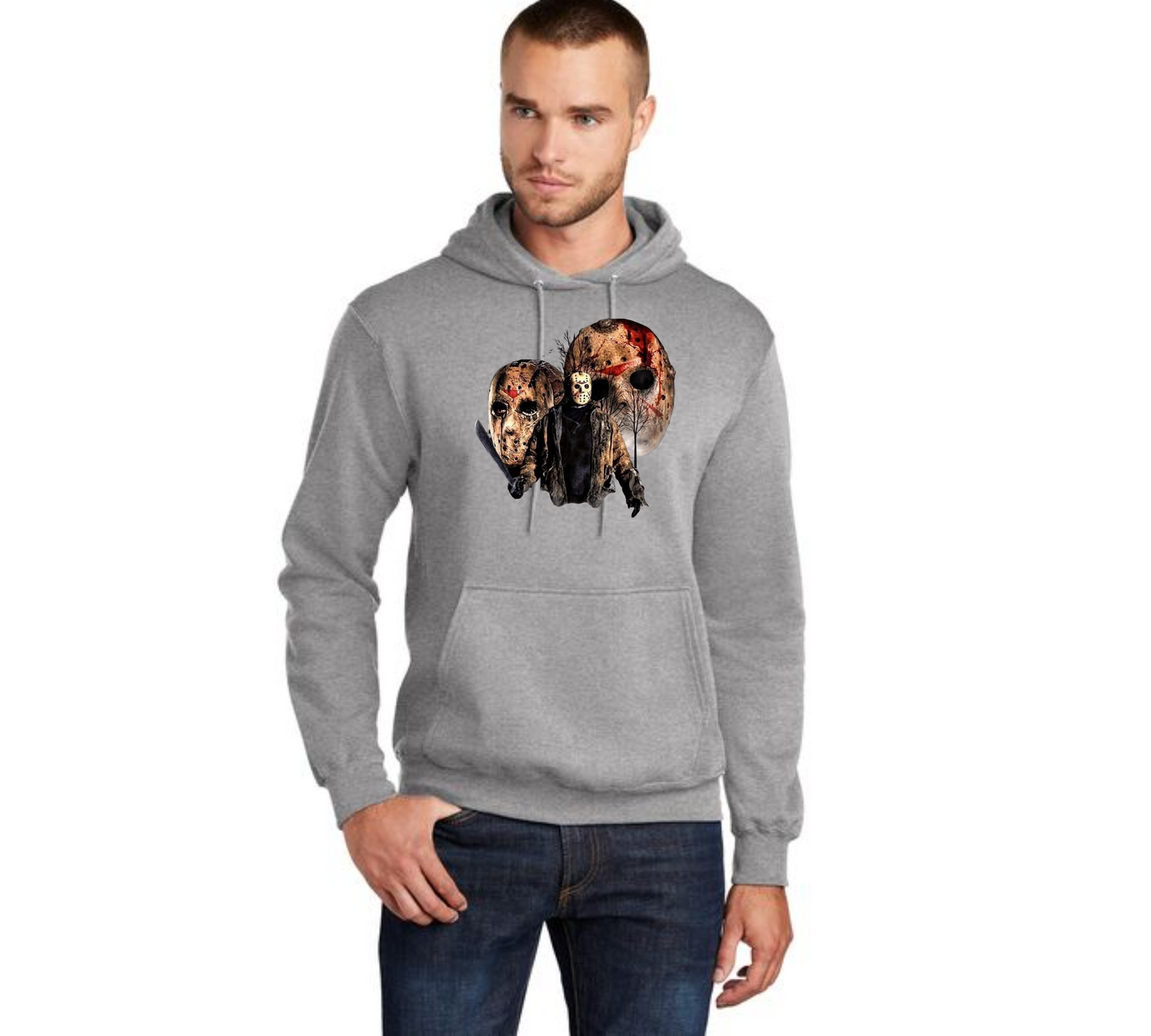 HALLOWEEN PC78H Port & Company® Core Fleece Pullover Hooded Sweatshirt HW-46