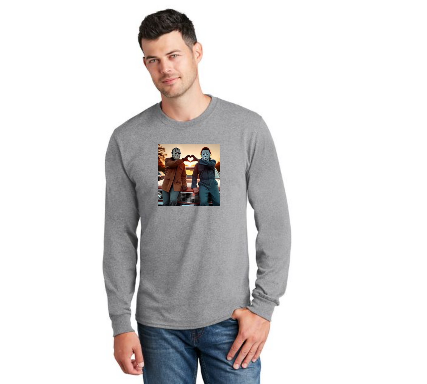 HALLOWEEN PC55LS Port & Company® Long Sleeve Core Cotton Tee HW-47