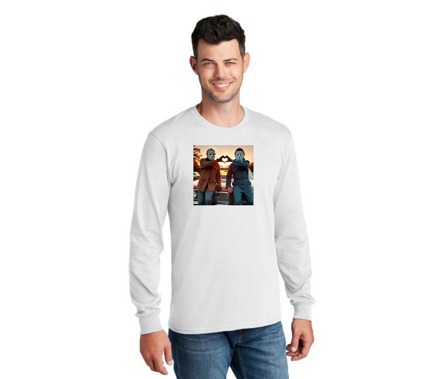 HALLOWEEN PC55LS Port & Company® Long Sleeve Core Cotton Tee HW-47