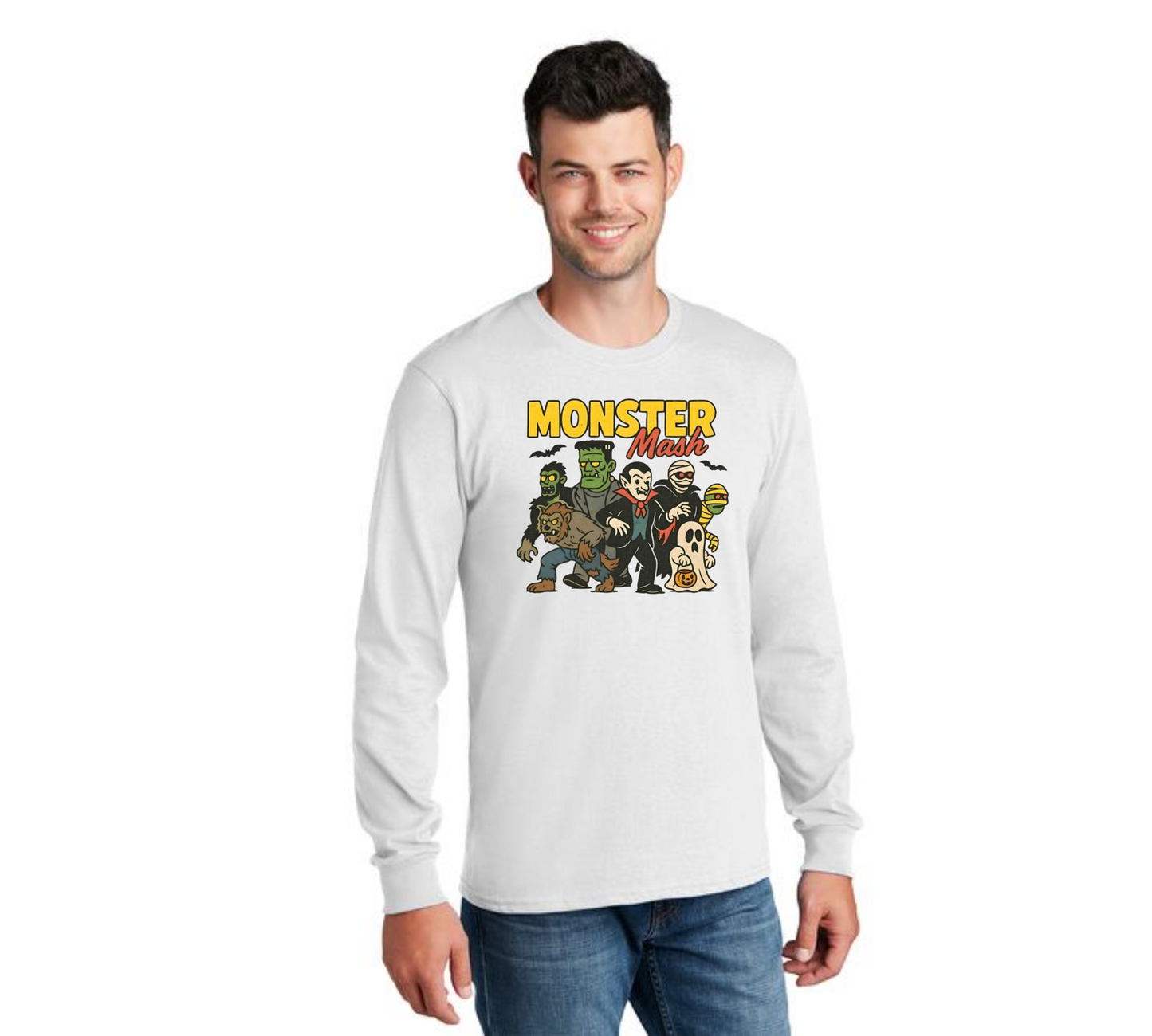 HALLOWEEN PC55LS Port & Company® Long Sleeve Core Cotton Tee HW-48