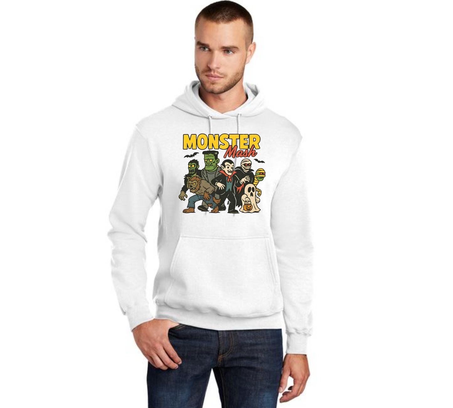 HALLOWEEN PC78H Port & Company® Core Fleece Pullover Hooded Sweatshirt HW-48