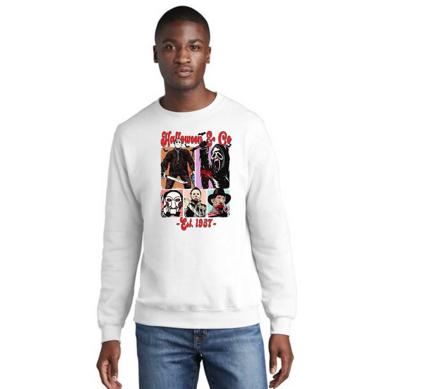 HALLOWEEN Port & Company® Core Fleece Crewneck Sweatshirt HW-49