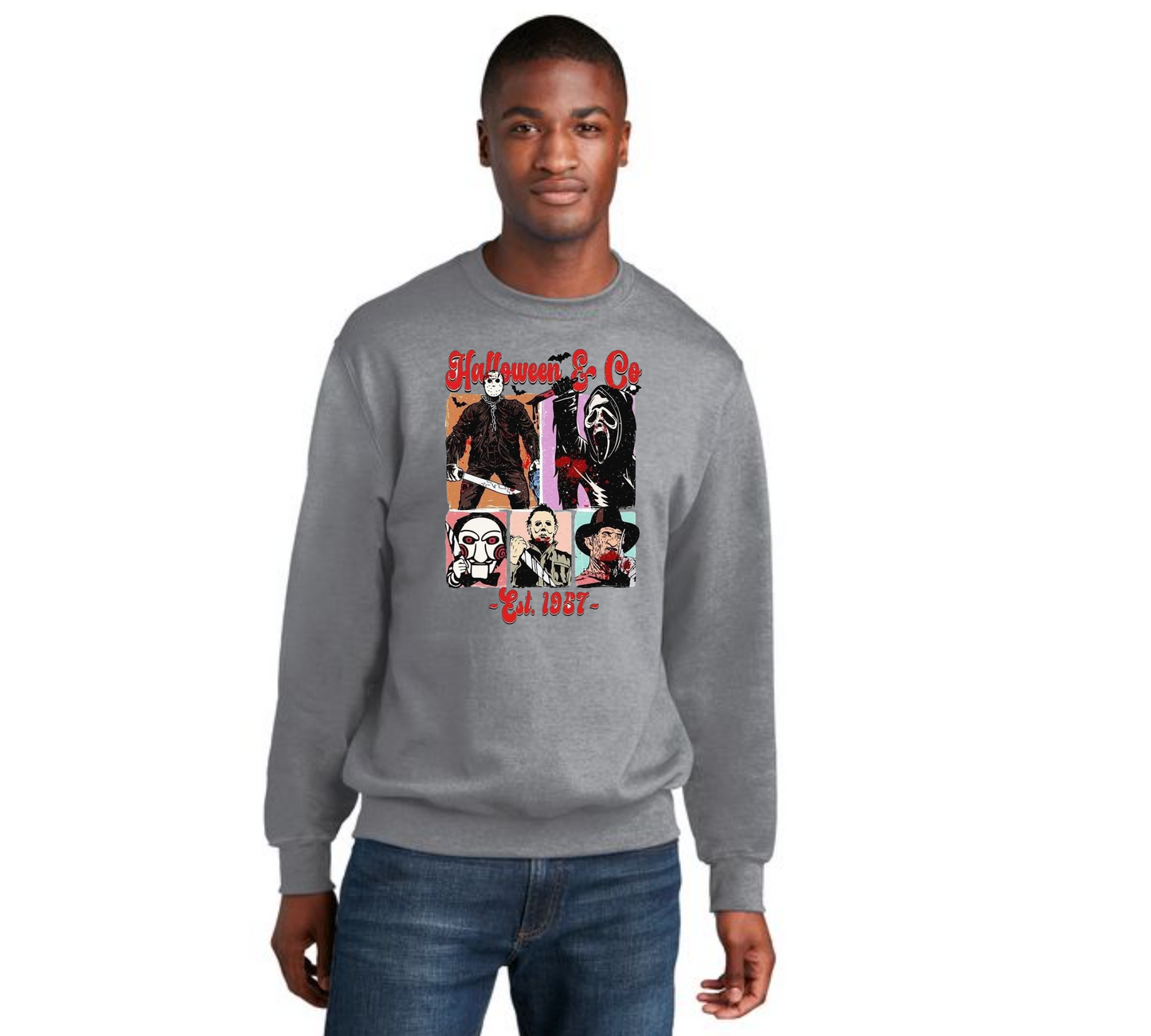HALLOWEEN Port & Company® Core Fleece Crewneck Sweatshirt HW-49