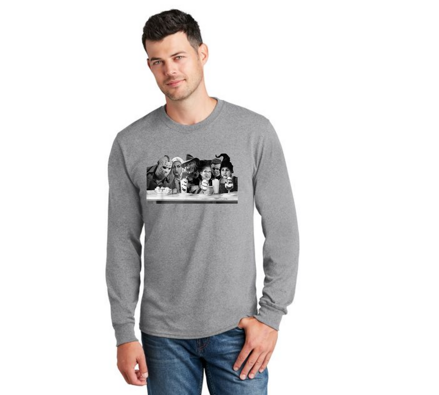 HALLOWEEN PC55LS Port & Company® Long Sleeve Core Cotton Tee HW-50