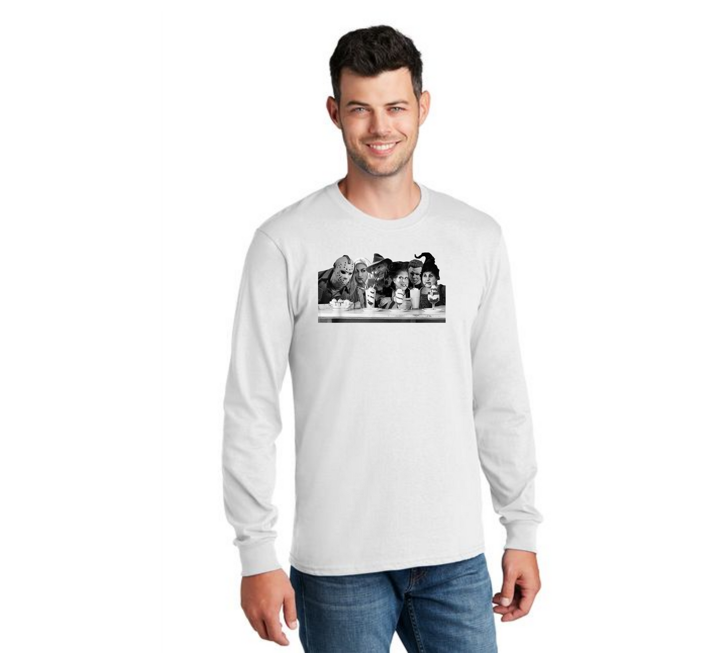 HALLOWEEN PC55LS Port & Company® Long Sleeve Core Cotton Tee HW-50