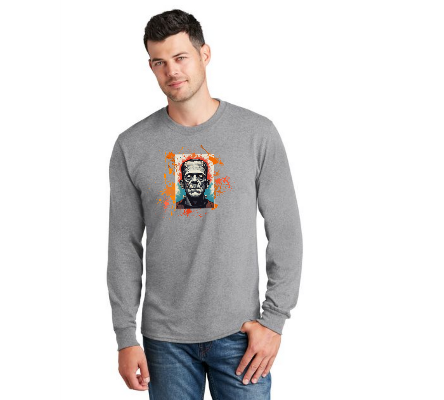 HALLOWEEN PC55LS Port & Company® Long Sleeve Core Cotton Tee HW-55