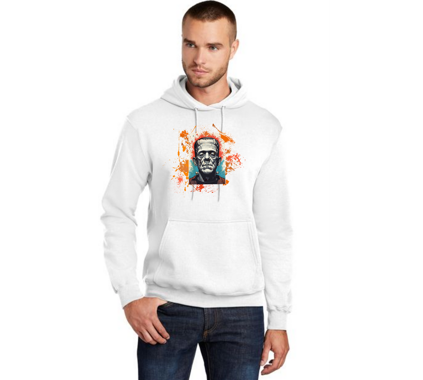 HALLOWEEN PC78H Port & Company® Core Fleece Pullover Hooded Sweatshirt HW-55