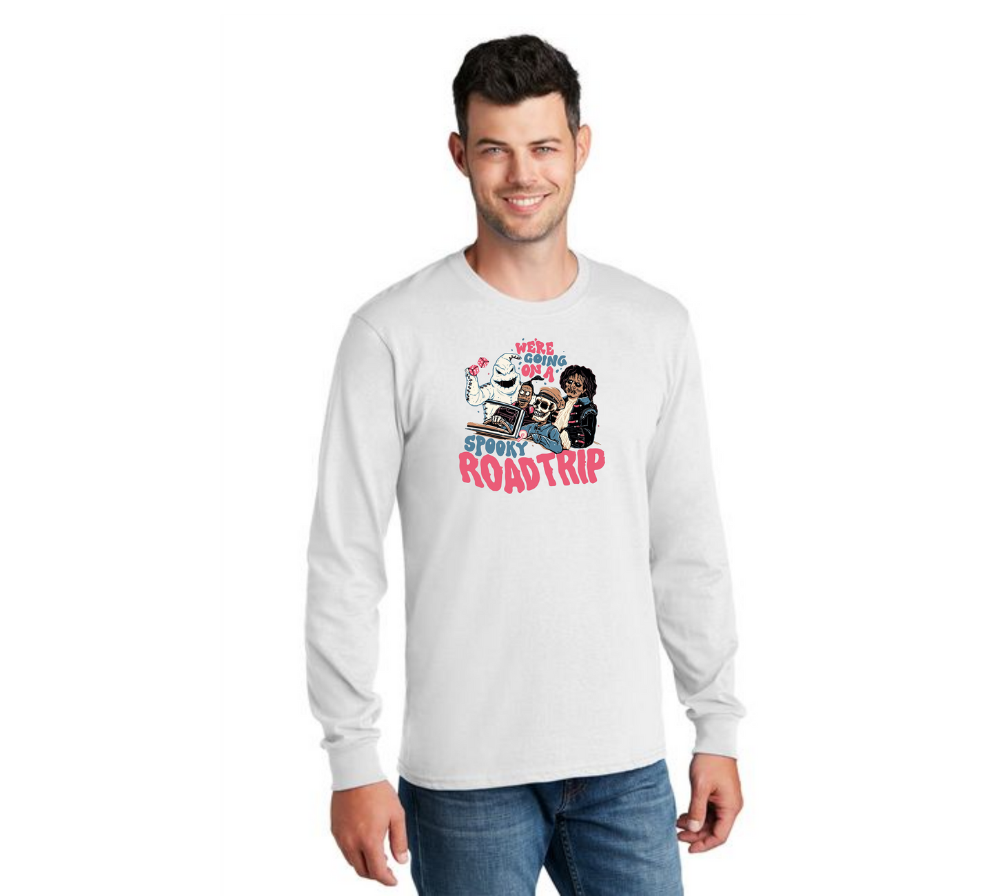 HALLOWEEN PC55LS Port & Company® Long Sleeve Core Cotton Tee HW-56