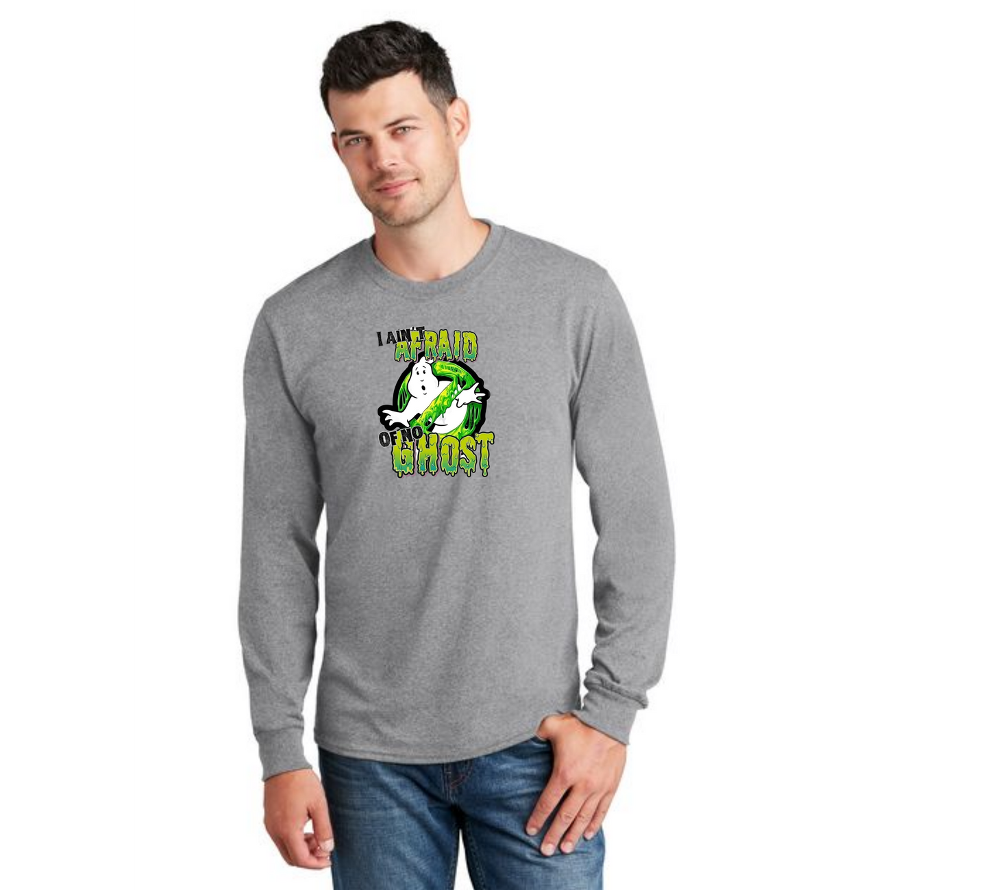 HALLOWEEN PC55LS Port & Company® Long Sleeve Core Cotton Tee HW-57