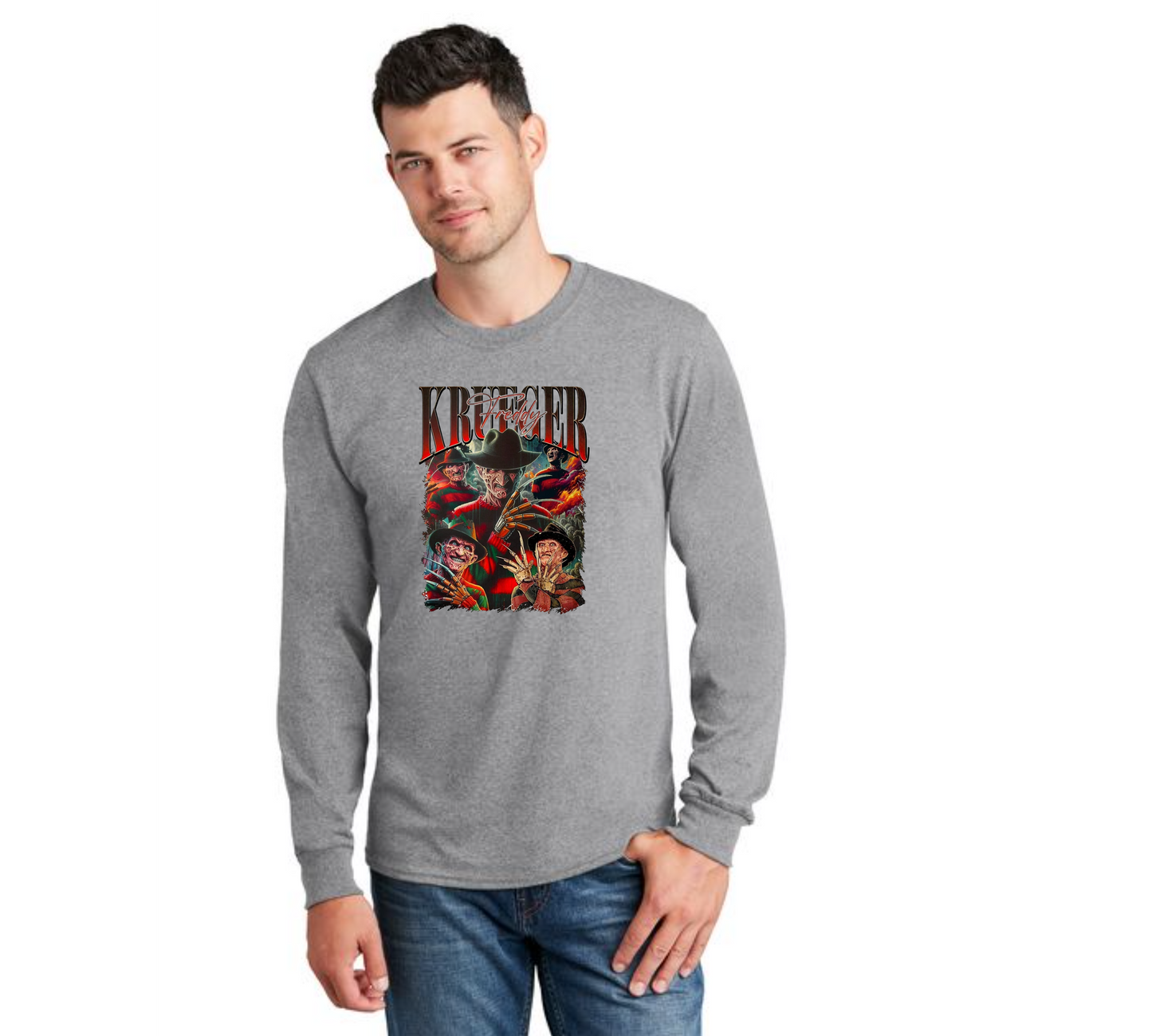 HALLOWEEN PC55LS Port & Company® Long Sleeve Core Cotton Tee HW-38