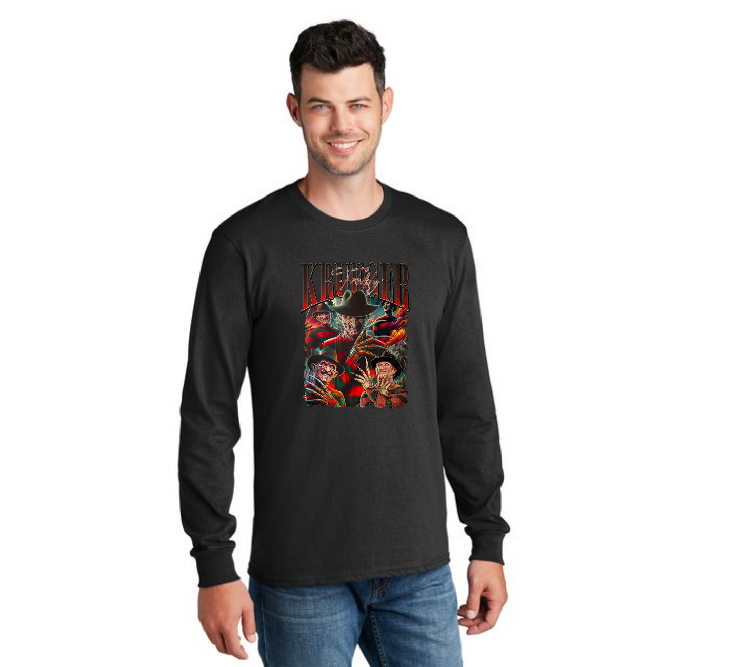 HALLOWEEN PC55LS Port & Company® Long Sleeve Core Cotton Tee HW-38