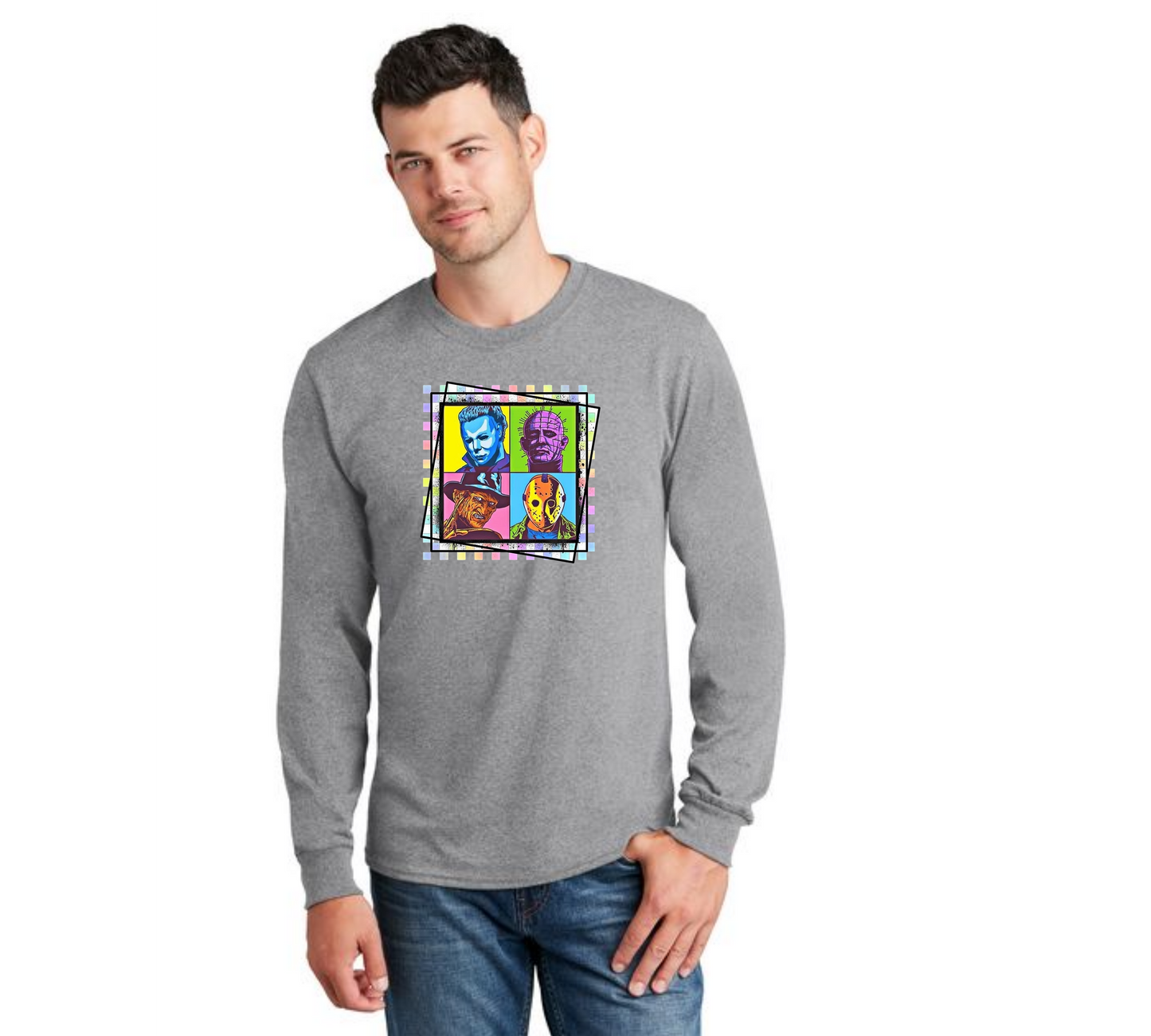 HALLOWEEN PC55LS Port & Company® Long Sleeve Core Cotton Tee HW-58