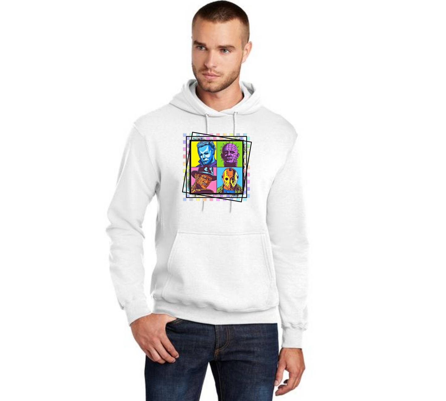 HALLOWEEN PC78H Port & Company® Core Fleece Pullover Hooded Sweatshirt HW-58
