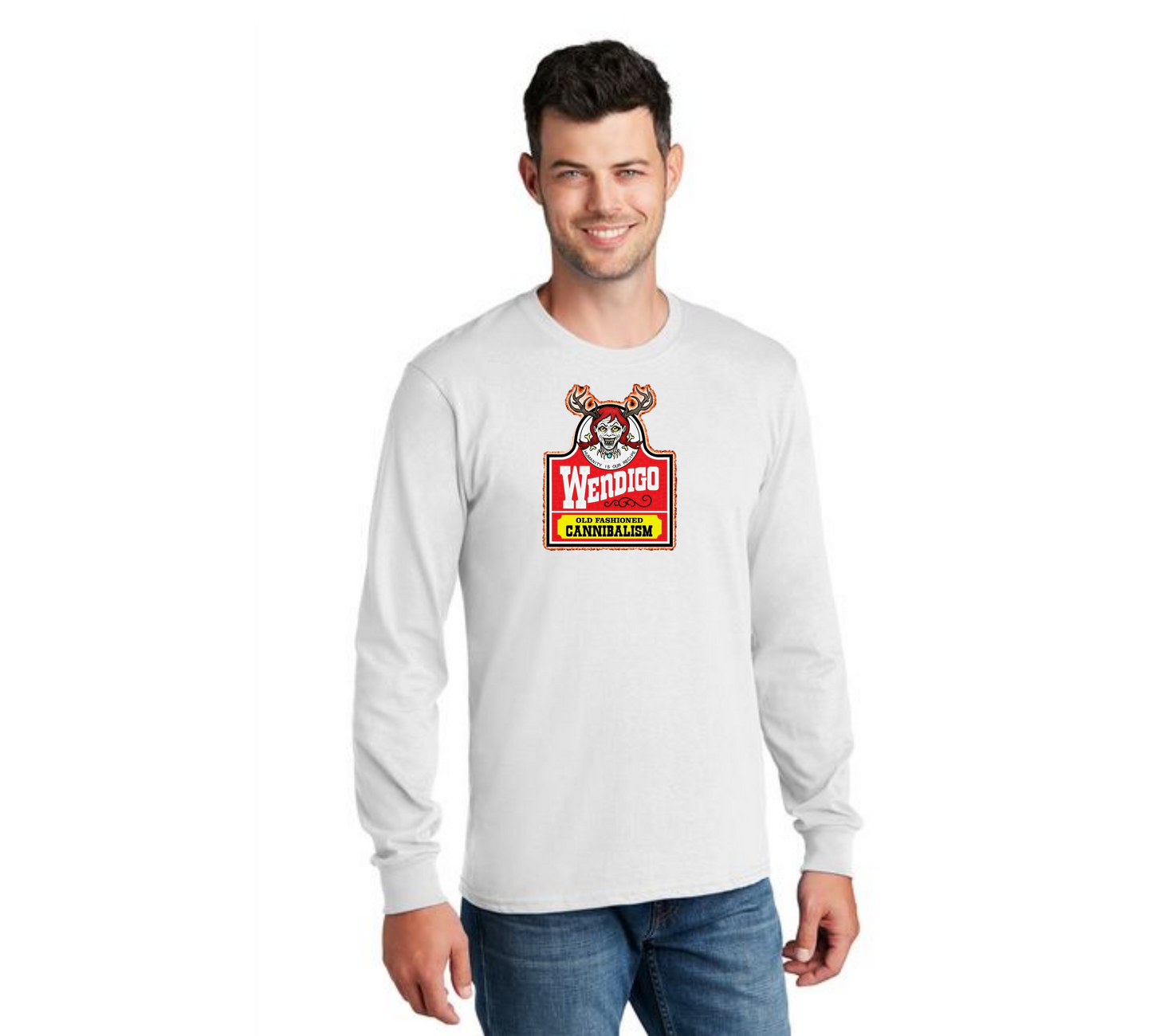 HALLOWEEN PC55LS Port & Company® Long Sleeve Core Cotton Tee HW-59