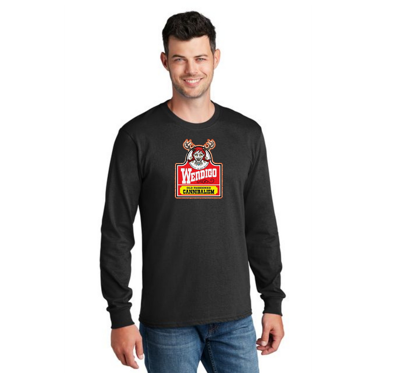 HALLOWEEN PC55LS Port & Company® Long Sleeve Core Cotton Tee HW-59