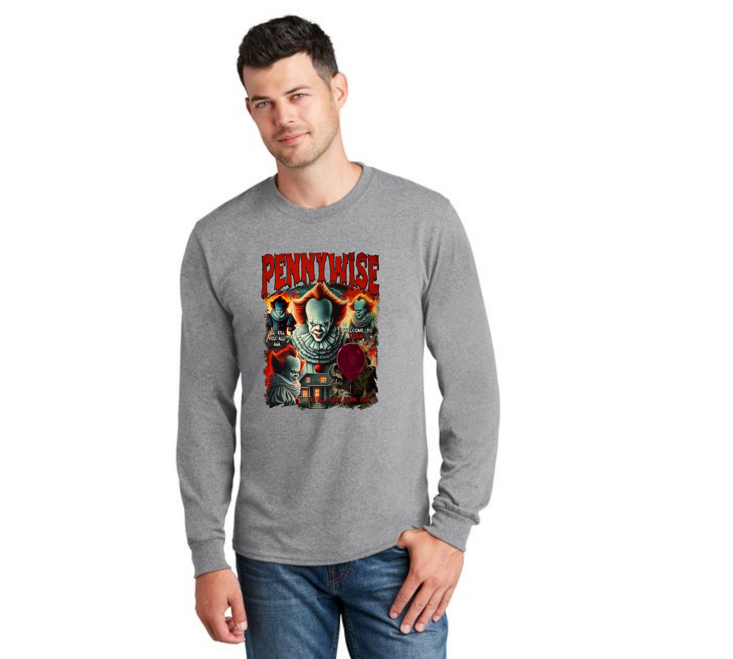 HALLOWEEN PC55LS Port & Company® Long Sleeve Core Cotton Tee HW-39