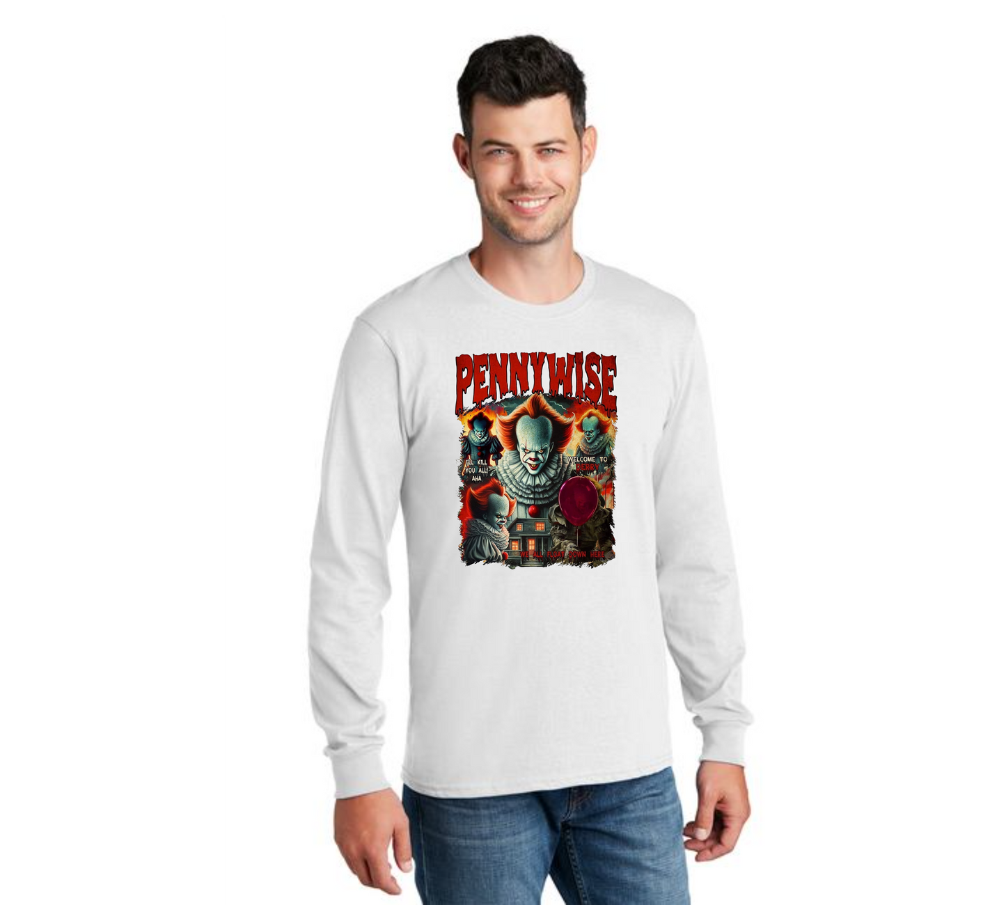 HALLOWEEN PC55LS Port & Company® Long Sleeve Core Cotton Tee HW-39