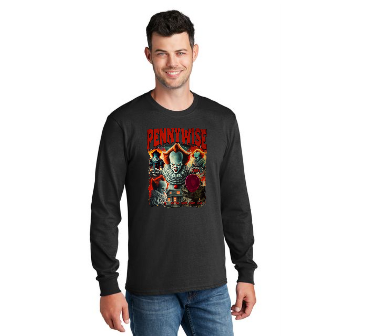 HALLOWEEN PC55LS Port & Company® Long Sleeve Core Cotton Tee HW-39