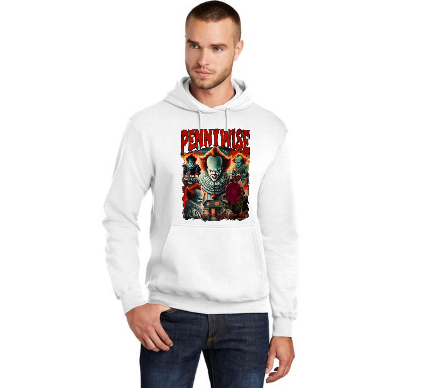 HALLOWEEN PC78H Port & Company® Core Fleece Pullover Hooded Sweatshirt HW-39