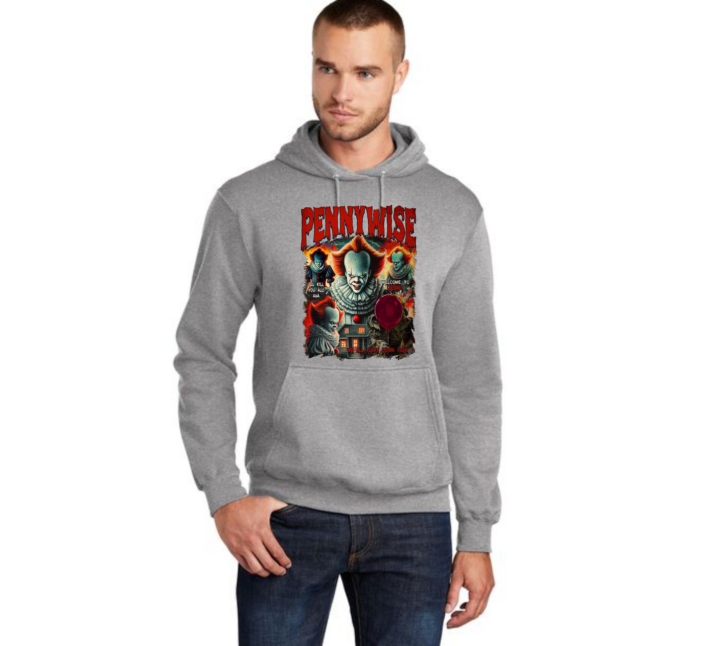 HALLOWEEN PC78H Port & Company® Core Fleece Pullover Hooded Sweatshirt HW-39
