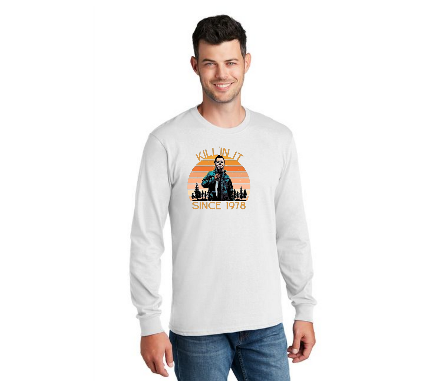 HALLOWEEN PC55LS Port & Company® Long Sleeve Core Cotton Tee HW-61