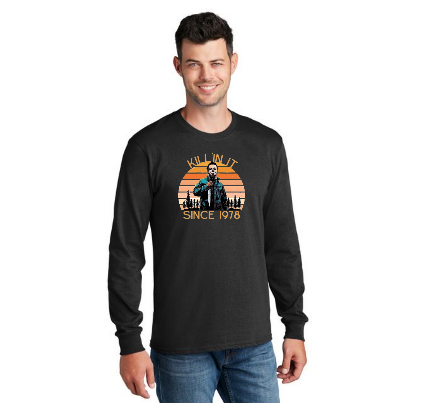 HALLOWEEN PC55LS Port & Company® Long Sleeve Core Cotton Tee HW-61